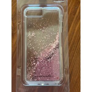 Case-Mate Naked Tough Waterfall Case iPhone 6 Plus 6s Plus 7 Plus Pink Glitter
